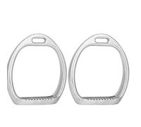 ASHATA 1Pair Aluminum Kids Stirrups Lightweight Horse Riding