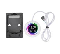 ASHATA 2.1 Inch AIO Computer Temp Monitor CPU Cooler for Water Cooling Systems, PC Sensor Panel PC Sensor Panel for PC Computer Accessories (White)