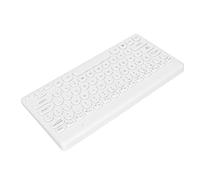 ASHATA 2.4G Mini Wireless Keyboard with USB Receiver Thin Light 78 Keys Office Entertainment Gaming Keyboard for PC Computer Laptop (White)