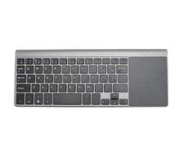 ASHATA 2.4G Wireless Keyboard, Slim and Compact Keyboard, Mini Wireless Keyboard with Touchpad Super Thin Portable 2.4G Wireless Keyboard for Computer Laptop TV