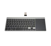 ASHATA 2 in 1 Wireless Keyboard with Touchpad, 2.4G Wireless with Track Pad, Easy Media Control for PC TV Computer Laptop Tablet