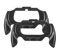 ASHATA 2 Pieces Handle for PS Vita 2000, Plastic Trigger Handle Housing Holder for PS Vita 2000, Game Controller Handlebar Grip Holder Accessory (Black)