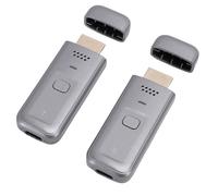 ASHATA 2026 Upgraded Wireless HDMI Transmitter and Receiver, 30m/98.43ft Wireless HDMI Extender Kit, 4K Decode 1080P 60Hz HD Video Output 5G WiFi for PC Projector