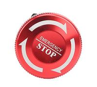 ASHATA 22mm Emergency Stop Switch, Self Lock, Mushroom Head, IP65, 3 Pin | Emergency Stop Controls, Mushroom Actuator, Industrial Control, Panel Mount, 22mm Cutout