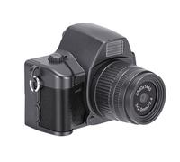 ASHATA 2K Digital Camera, Retro Keychain Camera with LED Light and 4 Filters, Real Time Viewing Video Recorder Built in 180mAh Battery for Travel (Grey)