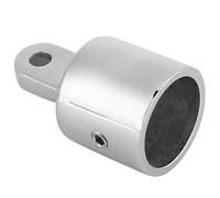 ASHATA 2Pcs 316 Marine Grade Steel Eye End for Bimini Top | Marine Boat Hardware Fitting, Mirror Polished Finish, 1 Inch Inner Hole, Deck Mount Connector