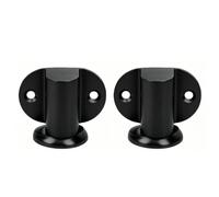 ASHATA 2Pcs Magnetic Floor Door Stopper | Magnetic Door Catch, Floor Mount Holder, Zinc Alloy, Quiet Operation, Cushioned Base, Wall Protection, Screw Or Adhesive