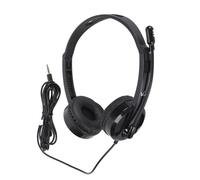 ASHATA 3.5mm Jack Cell Phone Headset with Rotatable Microphone for PC Laptop, Wired Computer Headphones Omnidirectional Wired Headset for Office Teleconference