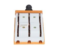 ASHATA 3 Pole Double Throw Knife Switch 380V 100A | 3 Position Changeover, Flame Retardant PA Housing, Pure Copper Busbar, Isolated Disconnect, Low Voltage Distribution