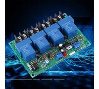 ASHATA 30A Time Sequence Relay Controller | 4 independent channels, adjustable delay from 0.5 to 4 seconds, build, compatible with 12V AC or DC