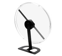 ASHATA 3D Hologram Fan, Holographic Projector LED Advertising Display with Transparent Protective Cover 2000x224 Resolution 224 LED Chips for Business Store Party Events (UK Plug)
