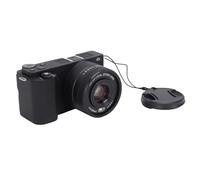 ASHATA 4K Digital Camera, 64MP Digital Camera 4K Mirrorless Camera with 20X Zoom 3 Inch Flip Screen Built in LED Flash for Photography Travel Vlogging (Black)