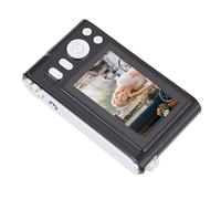 ASHATA 4K Digital Camera Compact Portable 5X Optical Zoom for Travel Photography Enthusiasts Black (Black)