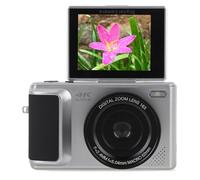 ASHATA 4K Digital Camera for Photography, 64MP Vlogging Camera for YouTube with 180° Flip Screen, 16X Digital Zoom Compact Retro Camera, Multiple Beauty Filters Anti Shake Auto Focus