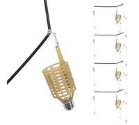 ASHATA 4PCS Fishing Bait Cage Lure Trap Basket Feeder for Carp (30g 4pcs)