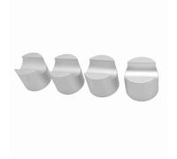 ASHATA 4pcs HiFi Cable Clamp Wire Bracket Aluminum Alloy Power Speaker Cable Riser for Resonance Reduction Home Theaters (Silver)