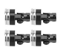 ASHATA 4pcs Strong Magnet RC Car Shell Column Post Fit for AXIAL SCX10 1/10 RC Car Model, Heavy Duty Body Mounts for Crawler Rock Racer (Black)