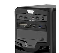 ASHATA 5.25 Inch Front Panel Internal Card Reader, Multimedia Dashboard PC Front Panel with USB, Support M2 SD MS XD CF TF Card, 5.25 Computer Case Front Bay