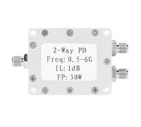 ASHATA 5 6GHz 30W RF Power Splitter 2 Way Power Divider, Low Insertion Loss ≤1.0dB, SMA Female Coaxial Signal Splitter Module with CNC Aluminum Housing, Sandblasting Finish