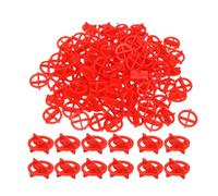 ASHATA 500PCS Versatile Smooth Edge Tile Spacers Leveling System for Increased Productivity and Sustainability (Red 2.0mm)