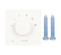 ASHATA 50W Speaker Volume Controller, Wall Volume Control 5 Gears Tuning Knob for Home Speakers Professional Safety Lossless Sound (White)