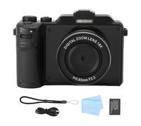 ASHATA 5K 80MP CCD Digital Camera, WiFi Photography Photo Video Camera with Hand Strap, 18X Digital Zoom, Anti Shake, Video Recorder for Travel Recording (Black 7330F3852)