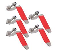 ASHATA 5PCS Air Nail Gun Hooks, L Shaped Pneumatic Tool Rafter Hook Hanger for Air Nailer Hammer Blow Guns, with Rotating Fitting for Ladders Scaffolds Construction
