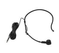 ASHATA 6.35mm Earhook Microphone, 16.4ft Wired Headset Microphone, Ergonomic Dynamic Upgraded Microphone Headset, for Singing, Speaking, Presentation