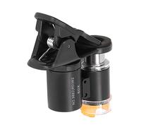 ASHATA 60X Phone Microscope with UV Light & 2 LED Lights, Portable HD Mini Magnifying Glass for Jewelry, Coins, and Plants Observation, Compatible with All Smartphones, Acrylic Lens,