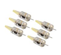 ASHATA 6Pcs G4 Bulb LED COB Silica Gel Energy Saving Lamp 6W 500LM Cold Warm White 6500K 3000K with 360 Degree Luminous Angle (Cool White)