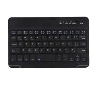 ASHATA 7-8 inch Slim Light Aluminum Alloy Mini Keyboard Wireless Bluetooth Keyboard for Android IOS Black