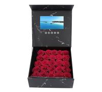 ASHATA 7-Inch Personalized Video Greeting Card, Custom Video Brochure Present Box Wedding Invitation Electronic Video Gift Box for Xmas Anniversary Birthday DIY Video Pictures
