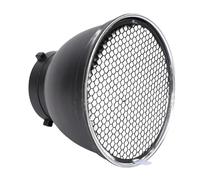 ASHATA 7 Inch Reflector Diffuser, Softbox Light Modifier for Bowens Mount Studio Flash with Silver Reflective Interior Compact Design