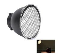 ASHATA 7 Inch Standard Reflector Diffuser Lamp Shade, Softbox for Photography with Silver Reflective Interior, Compact Design for Mount Studio Strobe Flash Light