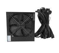 ASHATA 700W ATX Power Supply with 120mm Black Fan, Dual Core Platform for System Continuous Power Gaming PSU, for ATX Case Desktop
