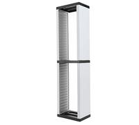 ASHATA ABS Storage Rack, 36 Game Disk Holder, PS5/Switch, Black, Medium, Slatted Shelf