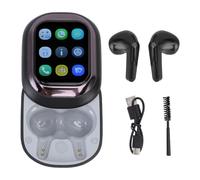 ASHATA AI Translation Earbuds, 133 Languages Translation Earbuds, 5.4 Real Time Translator with APP, Charging Case, for Travel Business (Black)