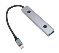 ASHATA AI Voice Hub, Type C to USB 2.0 AI Audio Recorder Adapter, Real Time Voice to Text Transcription for Laptops Desktops Tablets PCs, Plug and Play