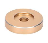 ASHATA Aluminum 45 RPM Adapter,7 inch Vinyl Record Adapter 45 RPM Record Turntable Adapter Vinyl Clamp Adapter,for Most Big Hole Records(gold)