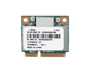 ASHATA Atheros Wifi Card,Wifi Bluetooth Card,Dual Band 2.4G/5Ghz AR5B22 Network 300Mbps Bluetooth 4.0 WIFI Mini PCI-E Wireless Card