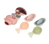 ASHATA Baby Bath Toys for Kids - Colorful Stackable Cups for Underwater Shower - Develop Intelligence and Recognition Plastic Material Babies Over 18 Months