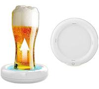 ASHATA Beer Foamer,3.7V 110KHZ Ultrasonic Beer Foamer Beer Bubbler Built-in 1800mah Lithium Battery Suitable for family gatherings,business meetings,bars and other entertainment venues