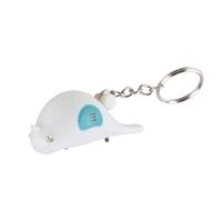 ASHATA Bird LED Key Finder Intelligent Voice Control Keychain with Whistle and Battery White (White)