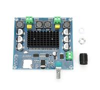 ASHATA Bluetooth Power Amplifier,A105 TDA7498 100Wx2 Digital Bluetooth Adjustable Volume Audio Power Amplifier Board,Digital Amplifier Board Support Memory Card/Bluetooth/AUX