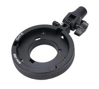 ASHATA Camera Flash Brackets, Flash Mount Adapter Holder with 180 Degree Tilt 0.65in Stand Interface for LED Light Softbox Beauty Dish Reflector Umbrella (Black)