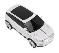 ASHATA Car Shaped Wireless Computer Mouse, Optical Gaming Mice, 2.4G 1600 DPI Cool 3D Car Shape Computer Mouse with USB Receiver, for Win 98 for Win 7 8 9 10 for OS X Laptops (White)