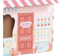 ASHATA Cat House Strong Construction Lightweight Portable Cardboard Cat Scratching Toy - Great for Health (Ice House)