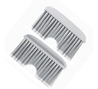 ASHATA Cat Litter Box Floating Fur Brush Door, Effective Shedding Minimizer for Pet Owners, Made of Sturdy ABS, 2 Brush Set