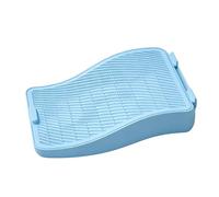 ASHATA Cat Litter Box Step Ramp Non Slip with Double Layer Litter Collection for Cats 17.32 X 13.78in