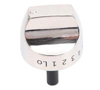 ASHATA CGS985 Gas Stove Ignition Knob Matte Finish Steel Knob for Exact Heat Adjustments